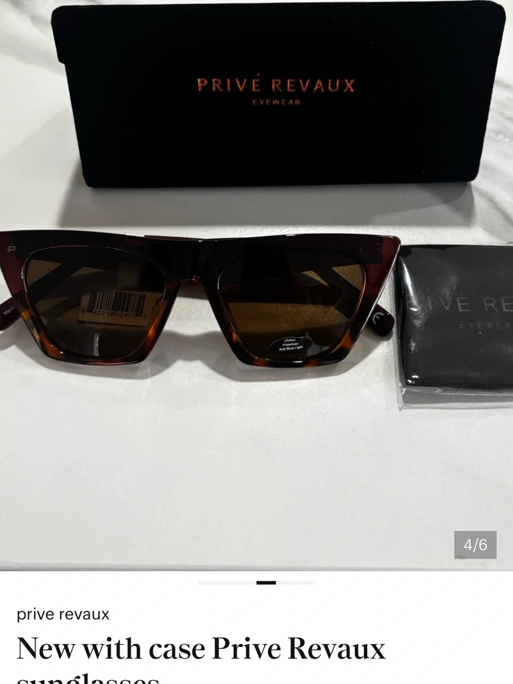 Privé Revaux Cat Eye Sunglasses in Tortoiseshell